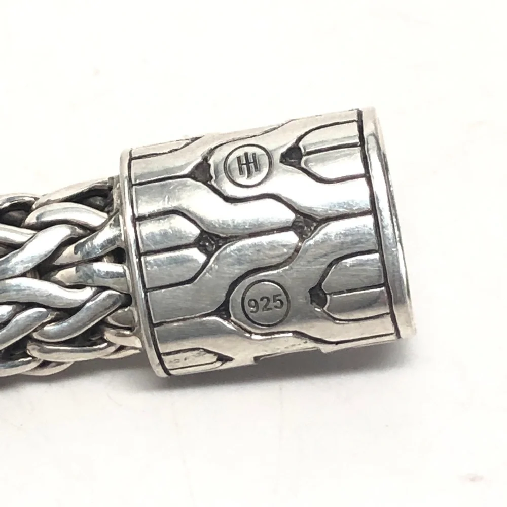 John Hardy 11mm Diamond Clasp Classic Chain Bracelet .925 - Picture 7 of 9